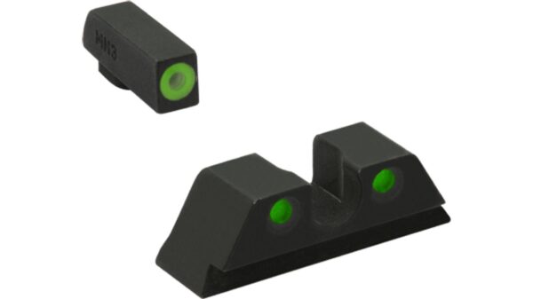 Meprolight ML41218 Hyper-Bright Green Ring Front/Green Rear Sights for Kimber 1911 Pistols - Precision Shot Firearms
