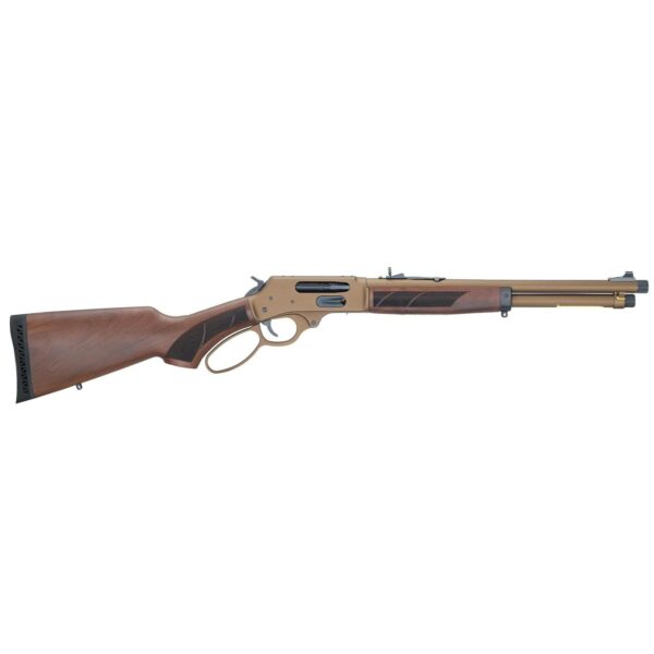 Henry H10 Explorer Carbine Rifle .45-70 Govt 4rd Capacity 16.5" 5/8x24 Threaded Barrel Walnut Stock Burnt Bronze Receiver - Precision Shot Firearms