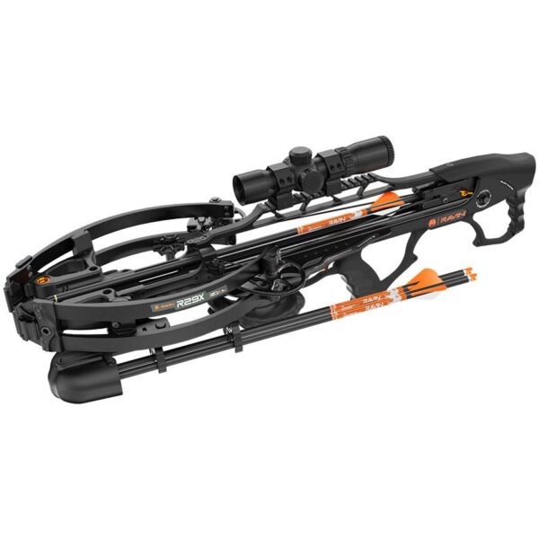 Ravin R29X Crossbow Package with Illum Scope & Arrows Draw Handle Black - Precision Shot Firearms
