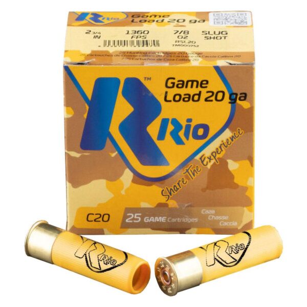 Rio Royal Star Slug Shotshell 20 ga 2-3/4" 7/8oz 1360 fps Slug 25/ct - Precision Shot Firearms