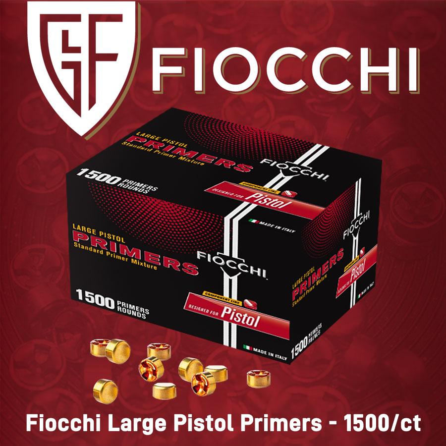 Fiocchi Large Pistol Primers - 1500/ct - Precision Shot Firearms