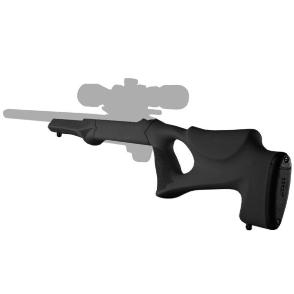 Hogue 10-22 Tactical Thumbhole Stock .920 Barrel Channel Black OverMolded Rubber - Precision Shot Firearms