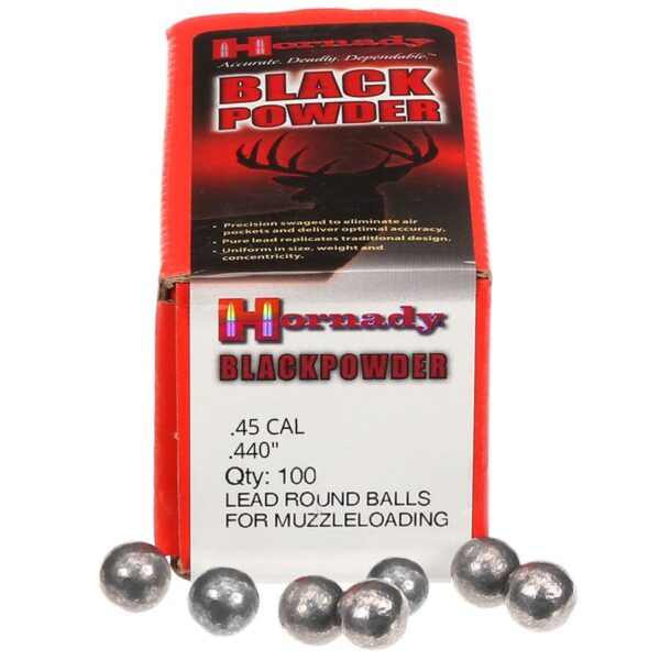 Hornady Lead Round Ball .45 cal .440" 100/ct - Precision Shot Firearms