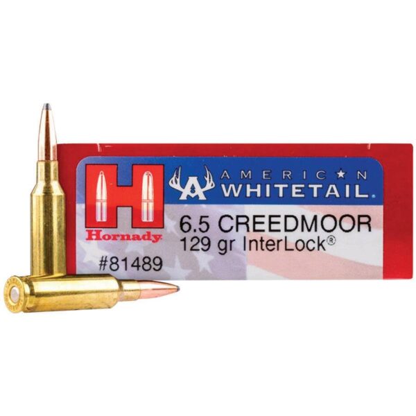 Hornady American Whitetail Rifle Ammunition 6.5 Creedmoor 129 gr. SP 2820 fps 20/ct - Precision Shot Firearms