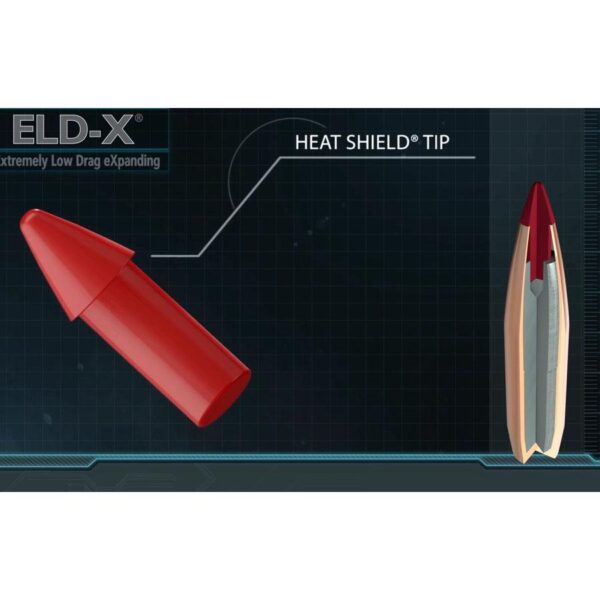 Hornady ELD-X Bullets with Heat Shield Tip .30 cal .308" 212 gr 100/ct - Precision Shot Firearms
