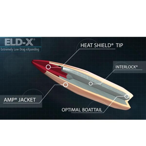 Hornady ELD-X Bullets with Heat Shield Tip .30 cal .308" 212 gr 100/ct - Precision Shot Firearms