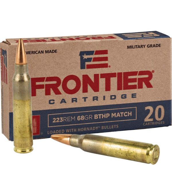 Hornady Frontier Rifle Ammunition .223 Rem 68 gr BTHP-MATCH 20/ct - Precision Shot Firearms