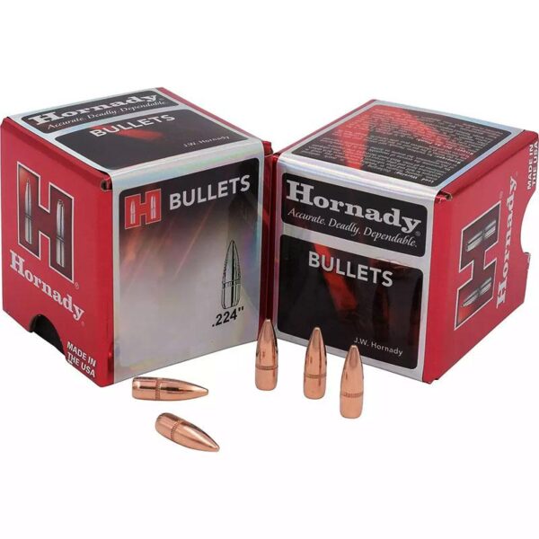 Hornady Traditional / FMJ Rifle Bullets .22 cal .224" 62 gr FMJ 5500/ct - Precision Shot Firearms