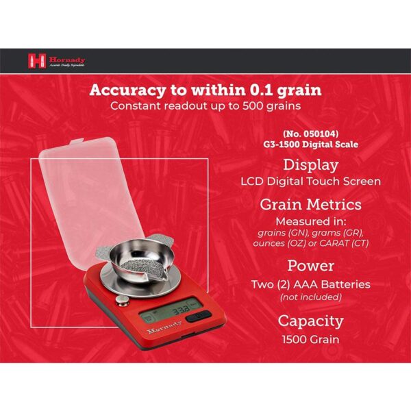 Hornady G3-1500 Digital Scale - Precision Shot Firearms