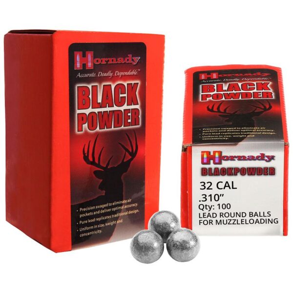 Hornady Lead Round Ball .32 cal .310" 100/ct - Precision Shot Firearms