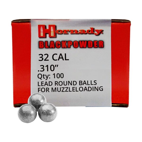 Hornady Lead Round Ball .32 cal .310" 100/ct - Precision Shot Firearms