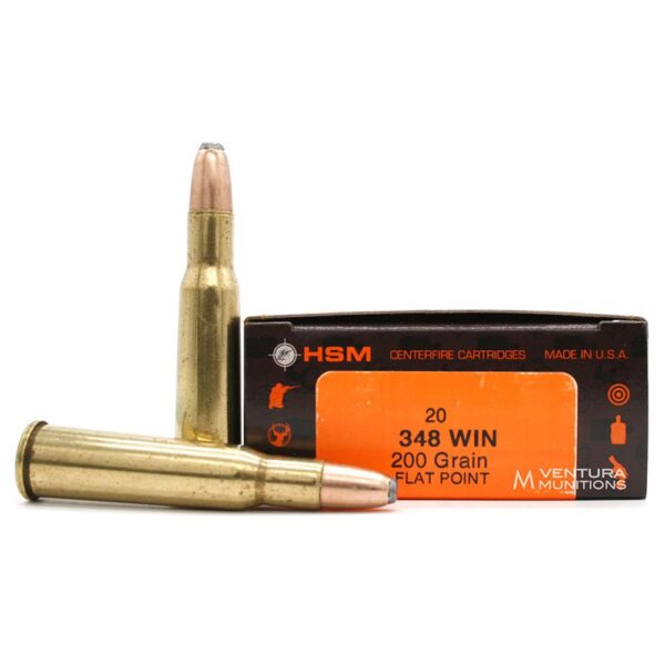 HSM Classic Rifle Ammunition .348 Win 200gr SP 2450 fps 20/ct - Precision Shot Firearms