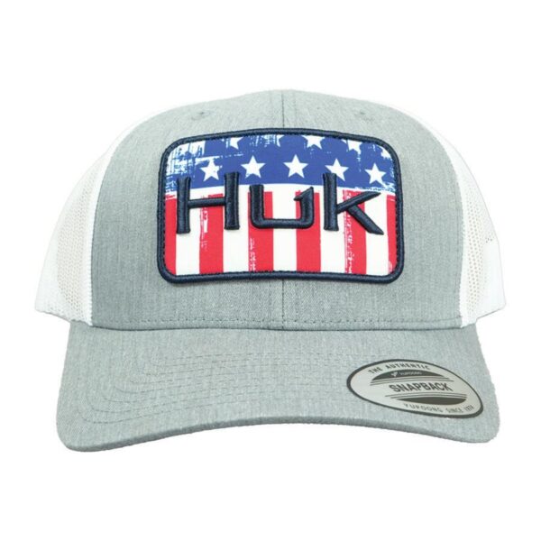 Huk Salute Trucker Hat Heather Grey - Precision Shot Firearms