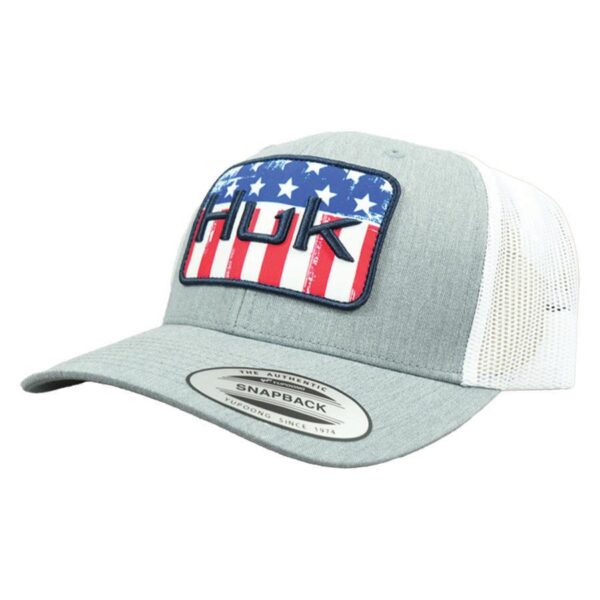 Huk Salute Trucker Hat Heather Grey - Precision Shot Firearms