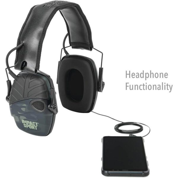 Impact Sport Electronic Earmuff NRR 22db Multi-Cam Black - Howard Leight by Honeywell - Precision Shot Firearms
