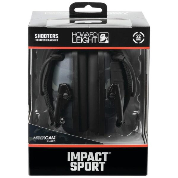 Impact Sport Electronic Earmuff NRR 22db Multi-Cam Black - Howard Leight by Honeywell - Precision Shot Firearms