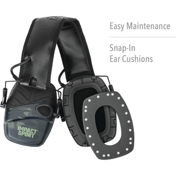 Impact Sport Electronic Earmuff NRR 22db Multi-Cam Black - Howard Leight by Honeywell - Precision Shot Firearms