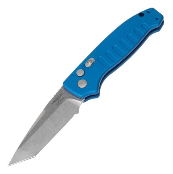 Hogue Ballista I Automatic Folder Knife 3 1/2" Tanto Blade Blue - Precision Shot Firearms