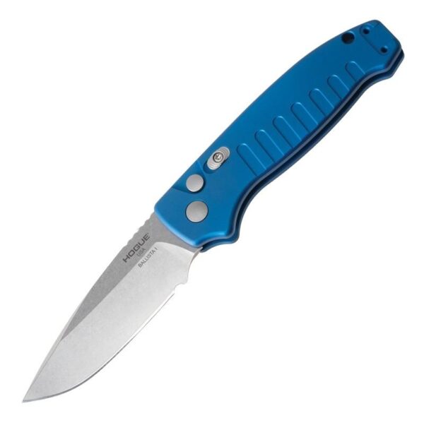 Hogue Ballista I Automated Folder Knife 3 1/2" Drop Point Blade Blue - Precision Shot Firearms