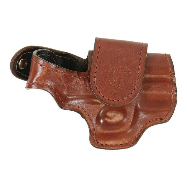 Bond Arms Leather Driving Holster RH 3" Barrel Brown with Henna Stitching - Precision Shot Firearms