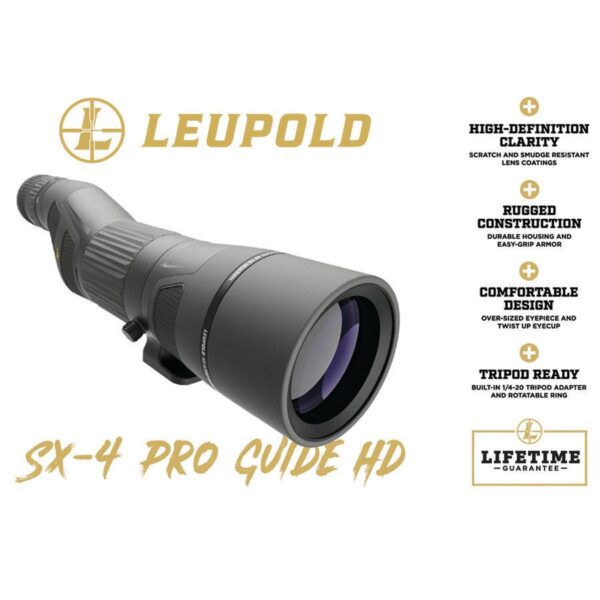 Leupold SX-4 Pro Guide Spotting Scope 20-60x85mm HD Angled - Precision Shot Firearms