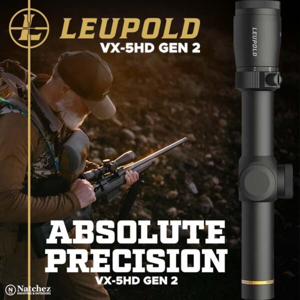 Leupold VX-5HD Gen 2 Rifle Scope 1-5x24 (30mm) Metric Illum. FireDot 4 Fine - Precision Shot Firearms