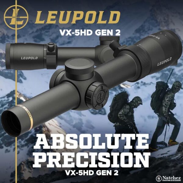 Leupold VX-5HD Gen 2 Rifle Scope 1-5x24 (30mm) Metric Illum. FireDot 4 Fine - Precision Shot Firearms