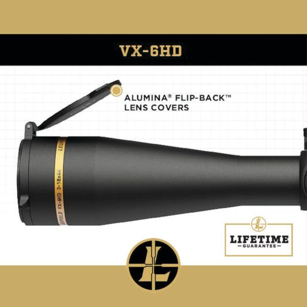 Leupold VX-6HD Rifle Scope 3-18x44mm 30mm SFP T-MOA Illum. Matte Black - Precision Shot Firearms