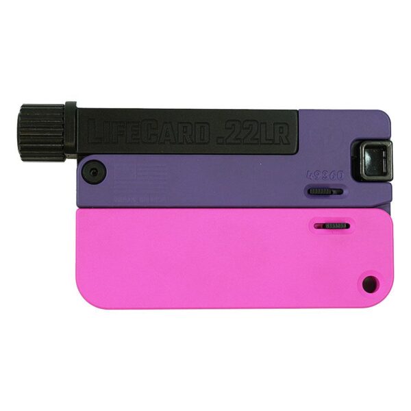 LifeCard Handgun .22 LR Single Shot 2.5" Threaded Barrel Confetti - Precision Shot Firearms