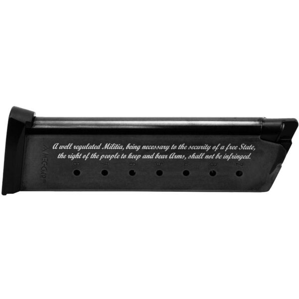 Mec-Gar 1911 Magazine .45 ACP 2nd Amendment Engraved Blued Steel 8/rd - Precision Shot Firearms