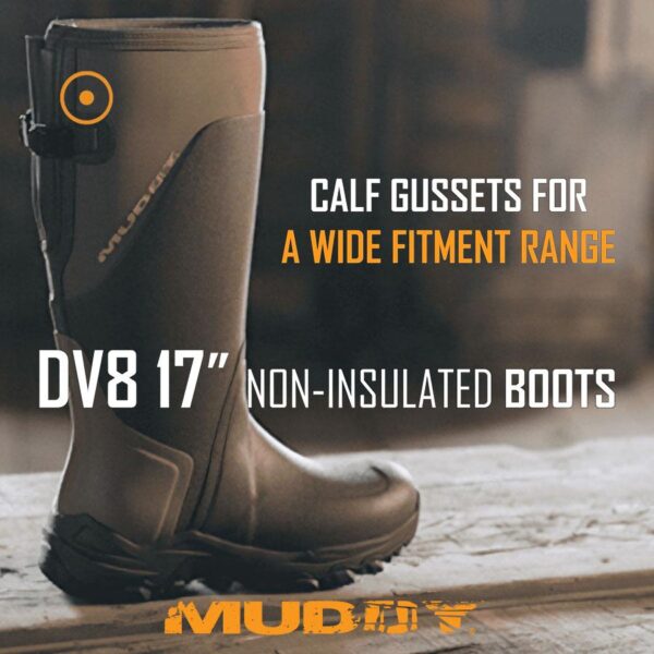 Muddy DV8 17" Non-Insulated Boots Clay Size 10D - Precision Shot Firearms