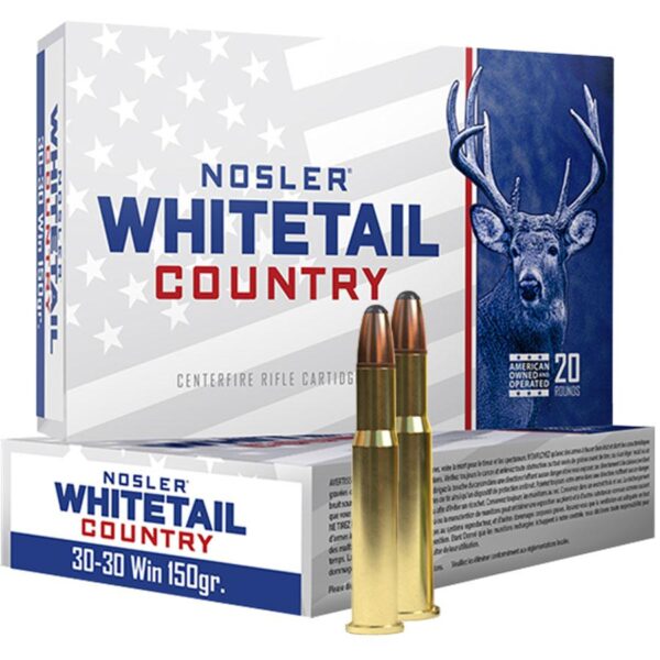 Nosler Whitetail Country Rifle Ammunition 30-30 Win 150gr SP 2390 fps 20/ct - Precision Shot Firearms