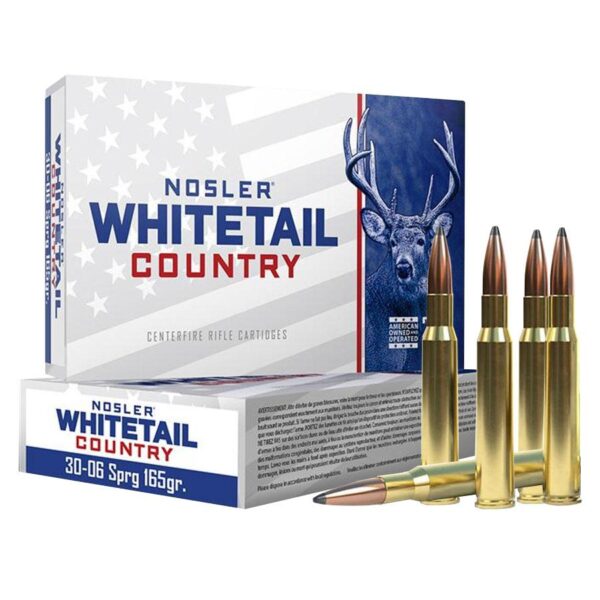 Nosler Whitetail Country Rifle Ammunition .30-06 Sprg 165gr SP 2900 fps 20/ct - Precision Shot Firearms
