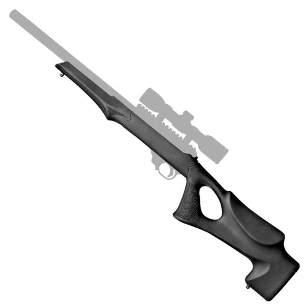Hogue 10-22 Tactical Thumbhole Stock .920 Barrel Channel Black OverMolded Rubber - Precision Shot Firearms