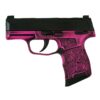 Sig Sauer P365 Exclusive "Pink Filigree" Handgun 9mm Luger 10rd Magazine(2) 3.1" Barrel Manual Safety X-RAY 3 Sights Optic Ready - Precision Shot Firearms