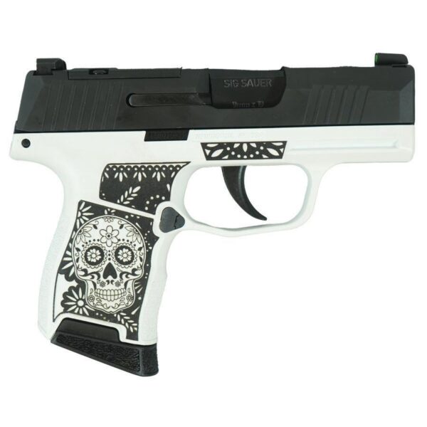 Sig Sauer "Sugar Skull" P365 Optic Ready Handgun 9mm Luger 10rd Magazines(2) 3.1" Barrel X-RAY 3 Sights - Precision Shot Firearms