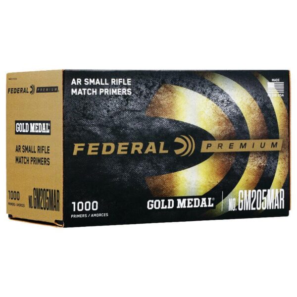 Federal Premium Gold Medal Centerfire Primers AR Small Rifle Match 1000/ct - Precision Shot Firearms
