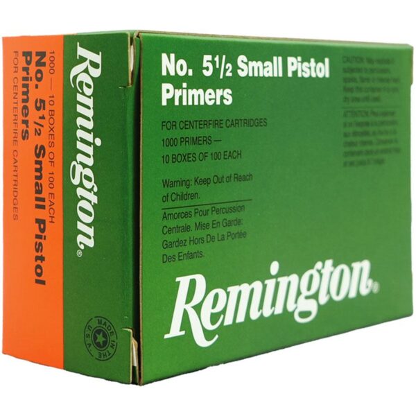 Remington Centerfire Primers 5-1/2 Small Pistol 1000/ct - Precision Shot Firearms