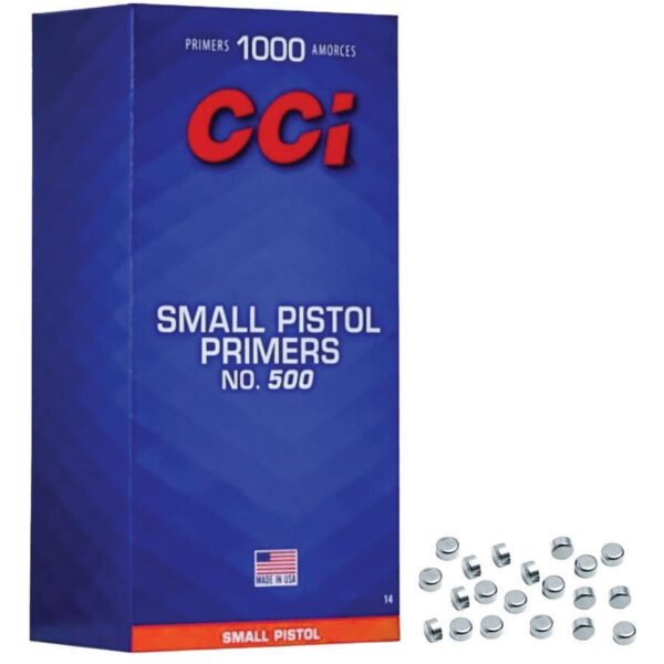 CCI Standard Primers #500 Small Pistol 1000/ct - Precision Shot Firearms