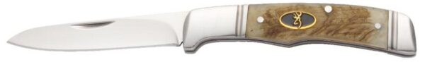 Browning Joint Venture Pocket Knife Jigged Sheep Horn - 3" Blade - Precision Shot Firearms