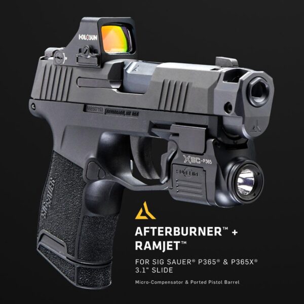 Radian Weapons Afterburner Compensator and Ramjet Barrel Combo for Sig P365 P365X 3.1" Slide Black - Precision Shot Firearms