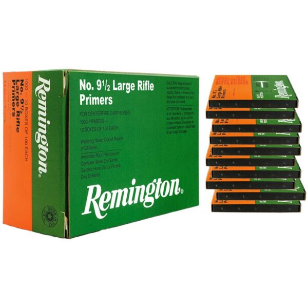 Remington Centerfire Primers-9-1/2 Large Rifle 1000/ct - Precision Shot Firearms