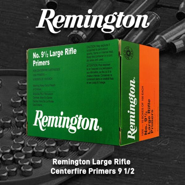 Remington Centerfire Primers-9-1/2 Large Rifle 1000/ct - Precision Shot Firearms