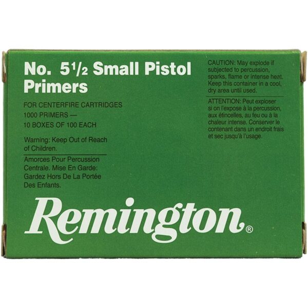 Remington Centerfire Primers 5-1/2 Small Pistol 1000/ct - Precision Shot Firearms