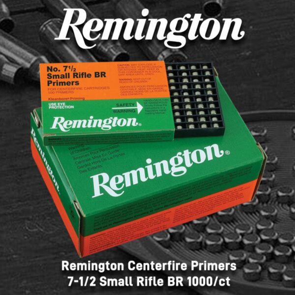 Remington Centerfire Primers-7-1/2 Small Rifle BR 1000/ct - Precision Shot Firearms