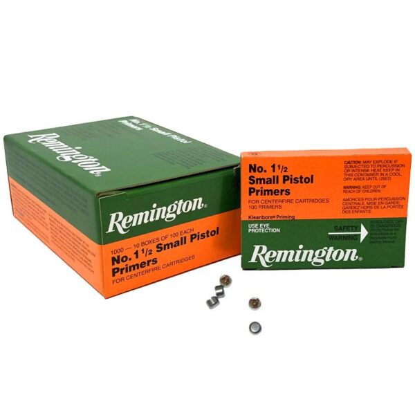 Remington Centerfire Primers-1-1/2 Small Pistol 1000/ct - Precision Shot Firearms