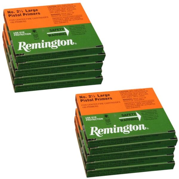 Remington Centerfire Primers- 2-1/2 Large Pistol 1000/ct - Precision Shot Firearms