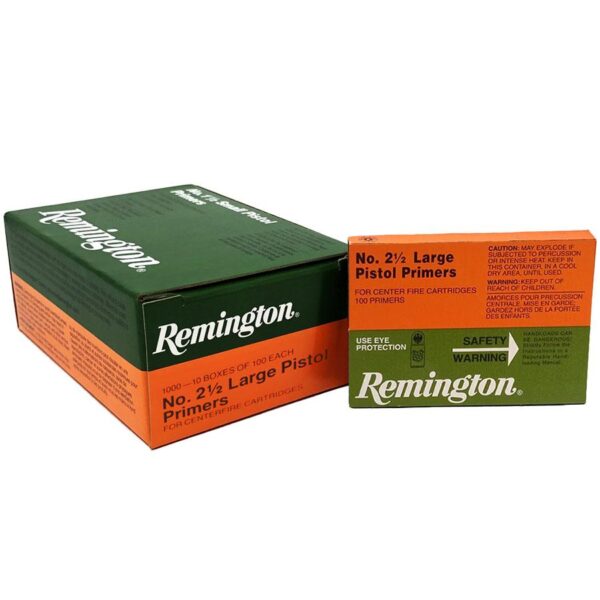 Remington Centerfire Primers- 2-1/2 Large Pistol 1000/ct - Precision Shot Firearms