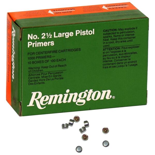 Remington Centerfire Primers- 2-1/2 Large Pistol 1000/ct - Precision Shot Firearms