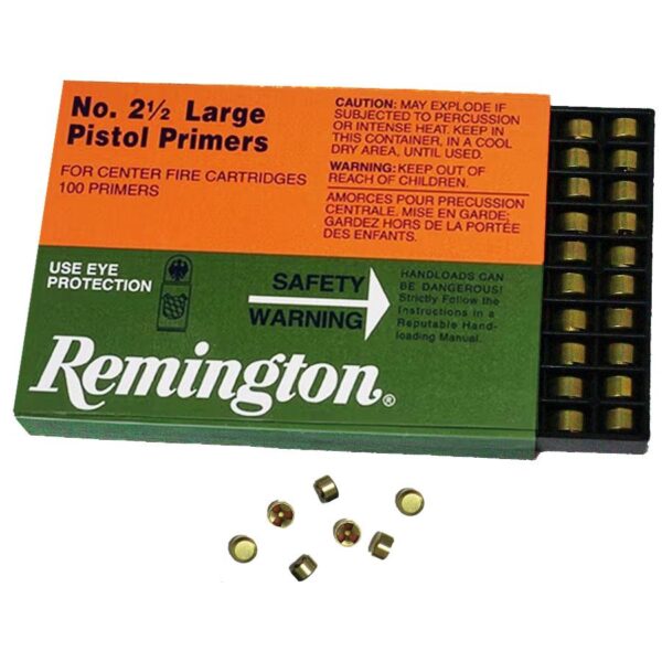 Remington Centerfire Primers- 2-1/2 Large Pistol 1000/ct - Precision Shot Firearms